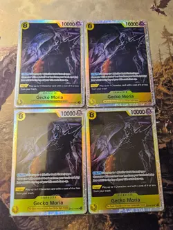 ONE PIECE TCG Gecko Moria SR Super Rare OP14-104 The Azure Sea's Seven Bundle - Image 1