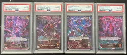 Lot (4) 2025 One Piece Luffy Shanks Buggy 2nd Anniversary Sequential Set PSA 10 - Image 1