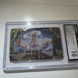 2024 ITAJAGA ONE PIECE LOG 3 Super Rare #OP3-1 MONKEY D. LUFFY CGC 10 Gem Mint - Image 5