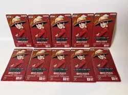 One Piece OP-13 Carrying On His Will Booster Packs Lot of 10 Sleeved Packs - Image 1