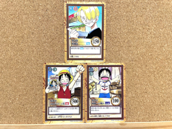 One Piece TCG 1999～2001 Vintage Monkey D Luffy & Sanji Made In Japan Japanese - Image 1