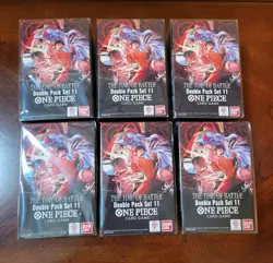 6-One Piece The Time Of Battle DP-11 Double Pack Boxes SEE DETAILS - Image 1
