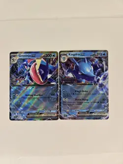 Greninja 041/142 + Kingdra 012/064 Stamped Promos Stellar Crown + Shrouded Fable - Image 2