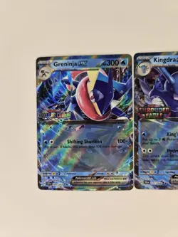 Greninja 041/142 + Kingdra 012/064 Stamped Promos Stellar Crown + Shrouded Fable - Image 3