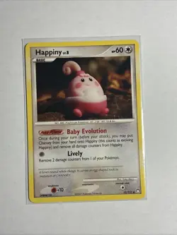 Pokemon TCG Happiny Mysterious Treasures 52 Regular Uncommon - Image 1