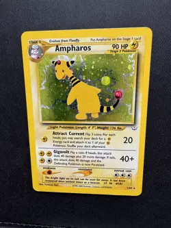 Ampharos 1/64 - Neo Revelation Holo Rare, Vintage Pokemon WOTC - Image 2