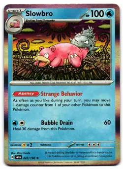 Slowbro 043/198 - 🌊 Scarlet & Violet Rare Pokemon TCG Holo 🖤 - MP - Image 1