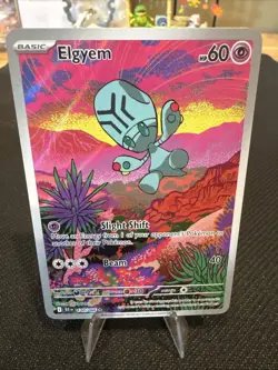 Pokemon TCG - Elgyem - 120/086 - Illustration Rare - SV: Black Bolt - Image 1