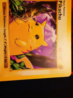 MP (CD Promo) Pokemon PIKACHU Card BASE 58/102 Shadowless Yellow Cheeks Glossy#2 - Image 2