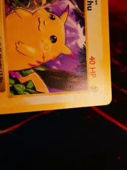 MP (CD Promo) Pokemon PIKACHU Card BASE 58/102 Shadowless Yellow Cheeks Glossy#2 - Image 5