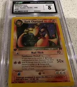 Dark Charizard - Team Rocket - 1st Edition CGC 8 Holo Vintage 4/82 2000 Pokemon - Image 5
