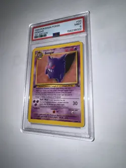 1999 Pokemon Fossil 1st Edition Gengar #20/62 English (PSA 9) New Cert - Image 2