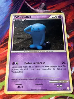 Pokemon Wobbuffet Holo Heartgold & Soulsilver 13/123 Near Mint (Spanish) - Image 2