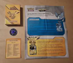 Pokemon TCG: ZAPDOS Legendary Battle Deck (60 Cards, Box, Coin) VG - Image 1