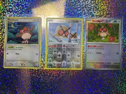Pokemon Hoothoot: Promo HGSS05; Poke Ball Pattern 077/131; Reverse Holo 120/189 - Image 1