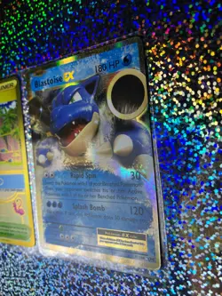 Pokemon TCG: Evolutions 21/108 Blastoise EX; Secret Rare 263/182 Beach Court - Image 4