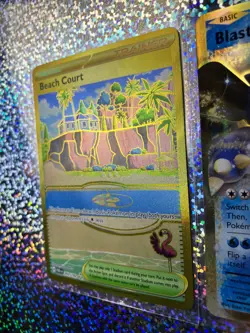 Pokemon TCG: Evolutions 21/108 Blastoise EX; Secret Rare 263/182 Beach Court - Image 5