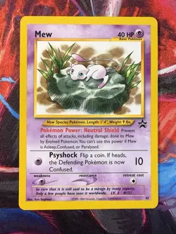 Wizards Mew 47/53 Wotc Promo Regular EN Pokemon TCG 40 HP 2000 Basic - Image 1