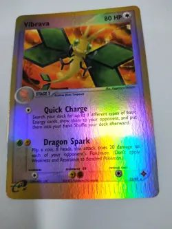 MINT Pokemon TCG - EX Dragon - Rare - Reverse Holo - Vibrava - 22/97 - - Image 1