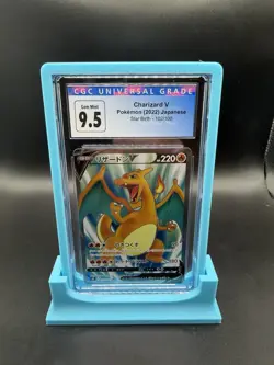 CGC 9.5 GEM MINT Japanese 2022 Pokemon Charizard V 102/100 Star Birth S9 - Image 1