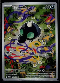 Shroodle 149/132 Illustration Rare Mega Evolution Pokemon Holo Lightly Played - Image 1