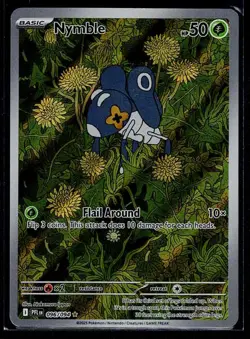 Nymble 096/094 Illustration Rare Phantasmal Flames Pokemon Holo Lightly Played - Image 1