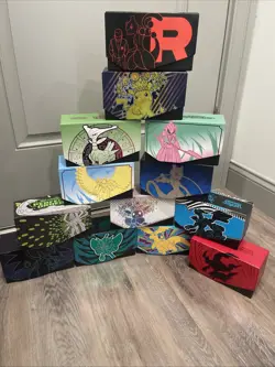 Lot 13x Empty ETB - Pokemon Card - Elite Trainer Box Storage Lot - Destined - Image 1