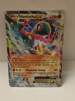 NM Hawlucha EX 64/111 XY - Furious Fists Holo Pokemon TCG - Image 1