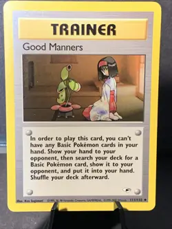 Pokemon TCG Good Manners Gym Heroes Uncommon 111/132 VTG WOTC - Image 1