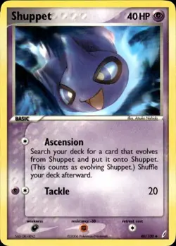 Pokemon Shuppet Crystal Guardians 40/100 Light Play LP+ or Better - Image 1