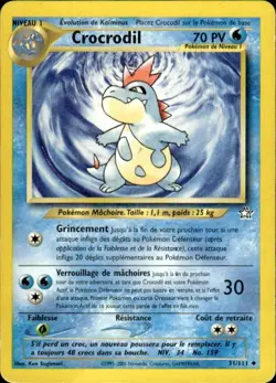 Pokemon Croconaw (31) Neo Genesis 031/111 Light Play LP+ or Better - Image 1