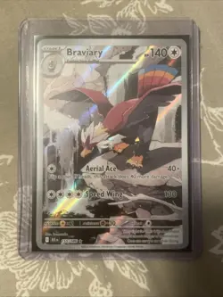 Pokemon TCG Braviary Black Bolt Illustration Rare Card 155/086 NM/Mint Condition - Image 1