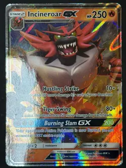 Incineroar GX 27/149 SM Base Set Holo *DMG Crease Pokemon TCG - Image 4