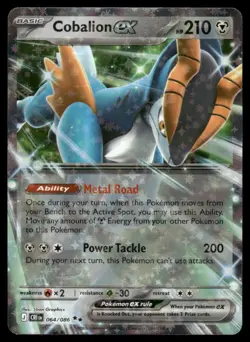 Cobalion ex 064/086 Double Rare Chaos Rising Pokemon Holo Near Mint - Image 1