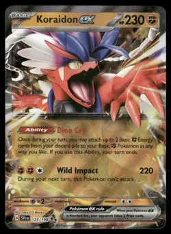 Koraidon ex 125/198 Double Rare Scarlet & Violet Pokemon Holo Near Mint - Image 1