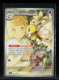 Pokemon 2025 Journey Together Lillie's Ribombee #164/159 - Image 1