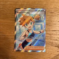 Pokemon TCG Misty’s Vitality Pitch Black Trainer Card 111/084 English - Image 2