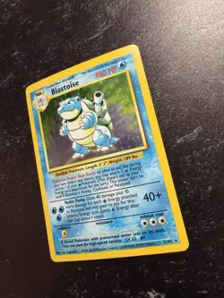 Blastoise 2/102 Base Set Holo Rare Pokemon Card WOTC 1999 Played - Image 3