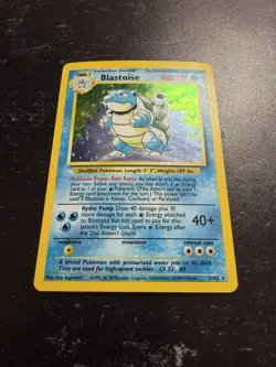 Blastoise 2/102 Base Set Holo Rare Pokemon Card WOTC 1999 Played - Image 4