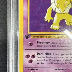 Pokemon TCG Hypno Fossil 1st Edition 23/62 English 1999 PSA 9 - Image 2