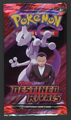 Pokemon Destined Rivals Booster Pack - Factory Sealed - Random Pack Art - Image 1
