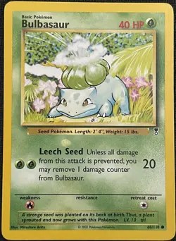 Pokemon Bulbasaur 68/110 Legendary Collection WOTC Vintage Common 2002 - Image 1