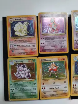 42 Pokemon vintage WOTC BASE SET CARD LOT Mewtwo Alakazam ETC MP/HP condition - Image 4