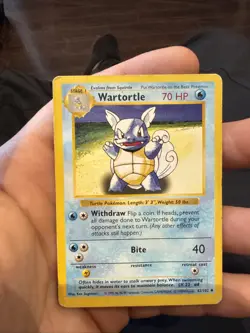The Pokemon Company Wartortle 42/102 Base Set Shadowless Uncommon 70 HP - Image 1
