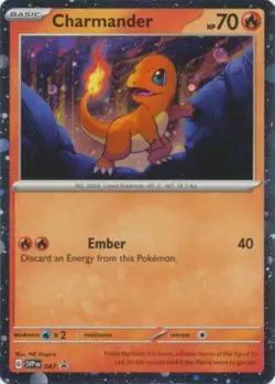 Pokemon TCG Charmander SV 151 PROMO SVP047 Holo - Image 1