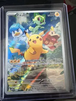 Pokemon TCG Pikachu 027/SV-P Scarlet & Violet Promo Holo English 2023 60HP - Image 1