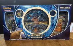 Pokemon Blastoise GX Premium Collection Box Sealed Pin Coin Promos 2019 - Image 1