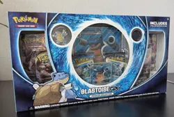 Pokemon Blastoise GX Premium Collection Box Sealed Pin Coin Promos 2019 - Image 1