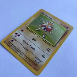 Pokemon Card Hitmonchan Holo Base Set 7/102 WOTC 1999 Vintage Rare NM - Image 3