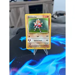 Hitmonchan 7/102 Base Set Holo Rare Pokemon Card WOTC 1999 LP Vintage - Image 2